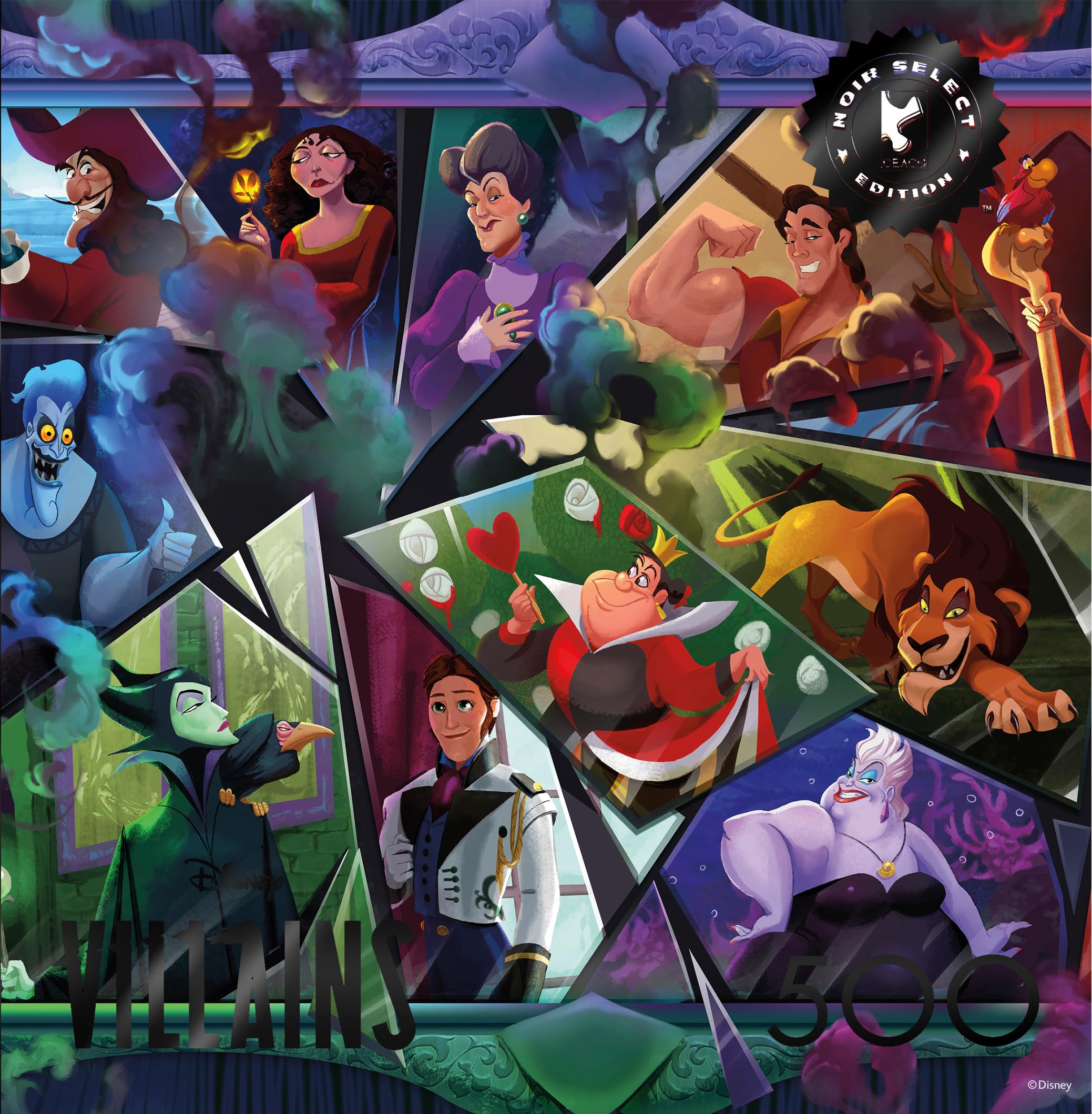Amazon.com: Buffalo Games - Disney Villains Broken Glass - 500